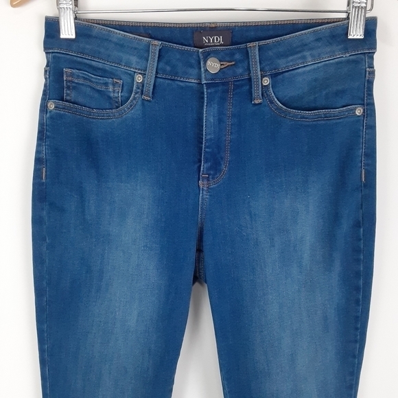 NYDJ Ami Ankle Skinny Jeans In Medium Wash Size 4 Petite (Short) - Picture 3 of 9